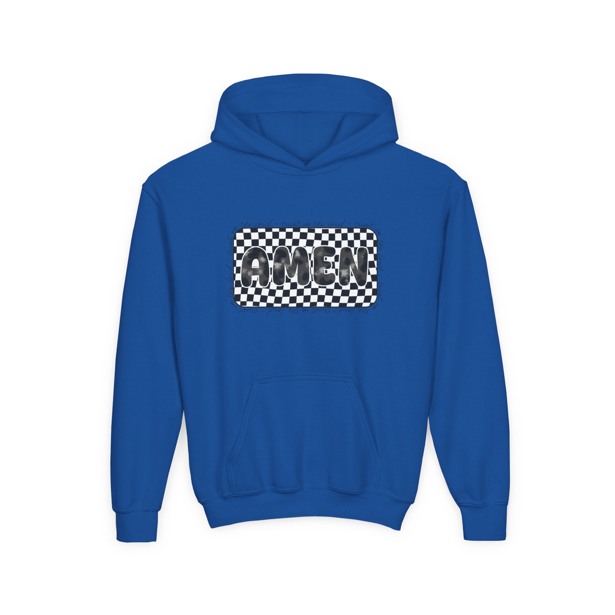 Amen Checker Youth Hoodie