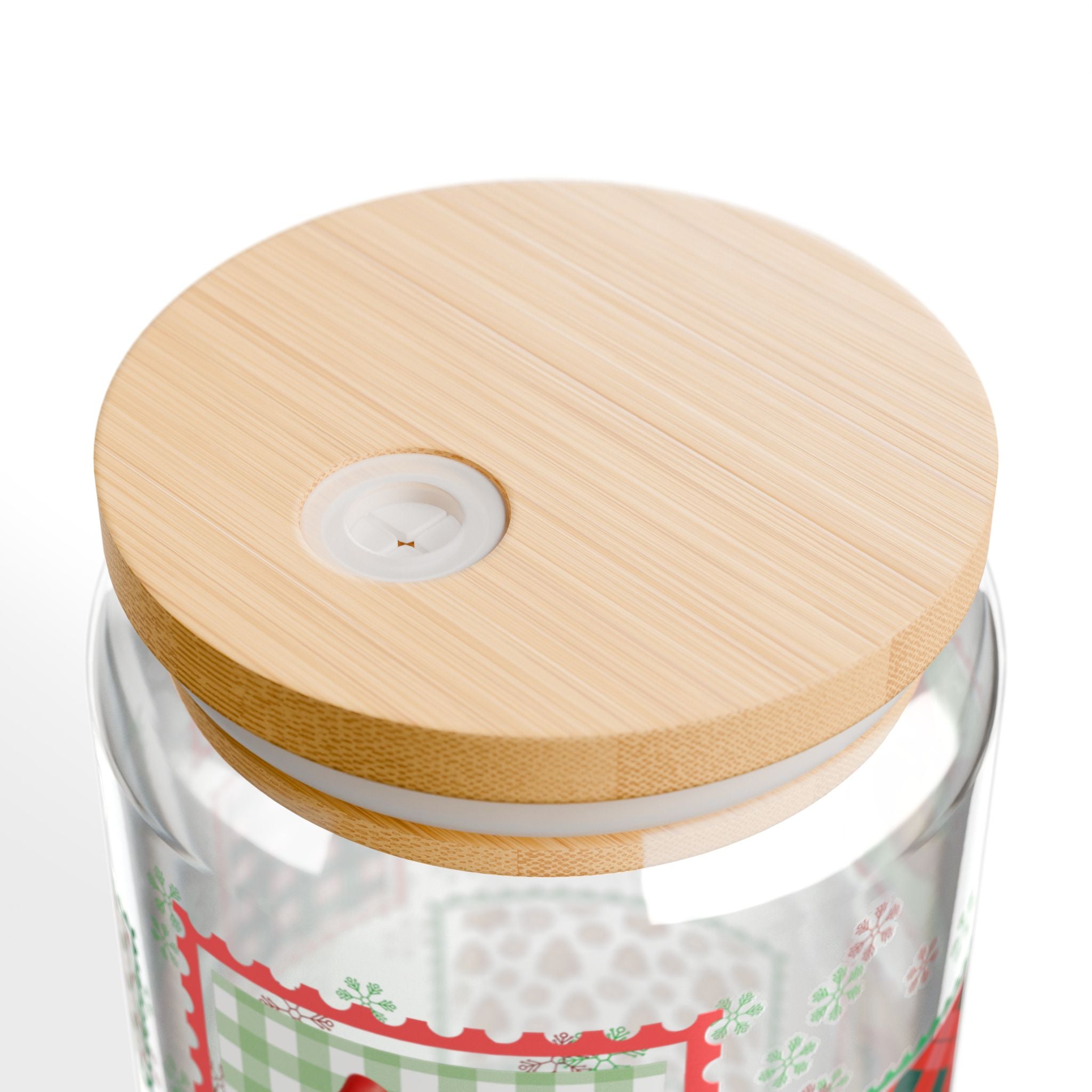 Holiday Cheer Glass Can Tumbler