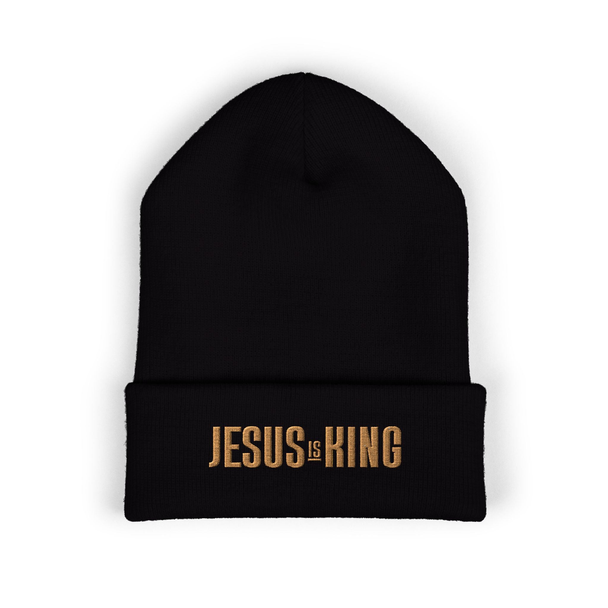 Jesus Is King Embroidered Beanie