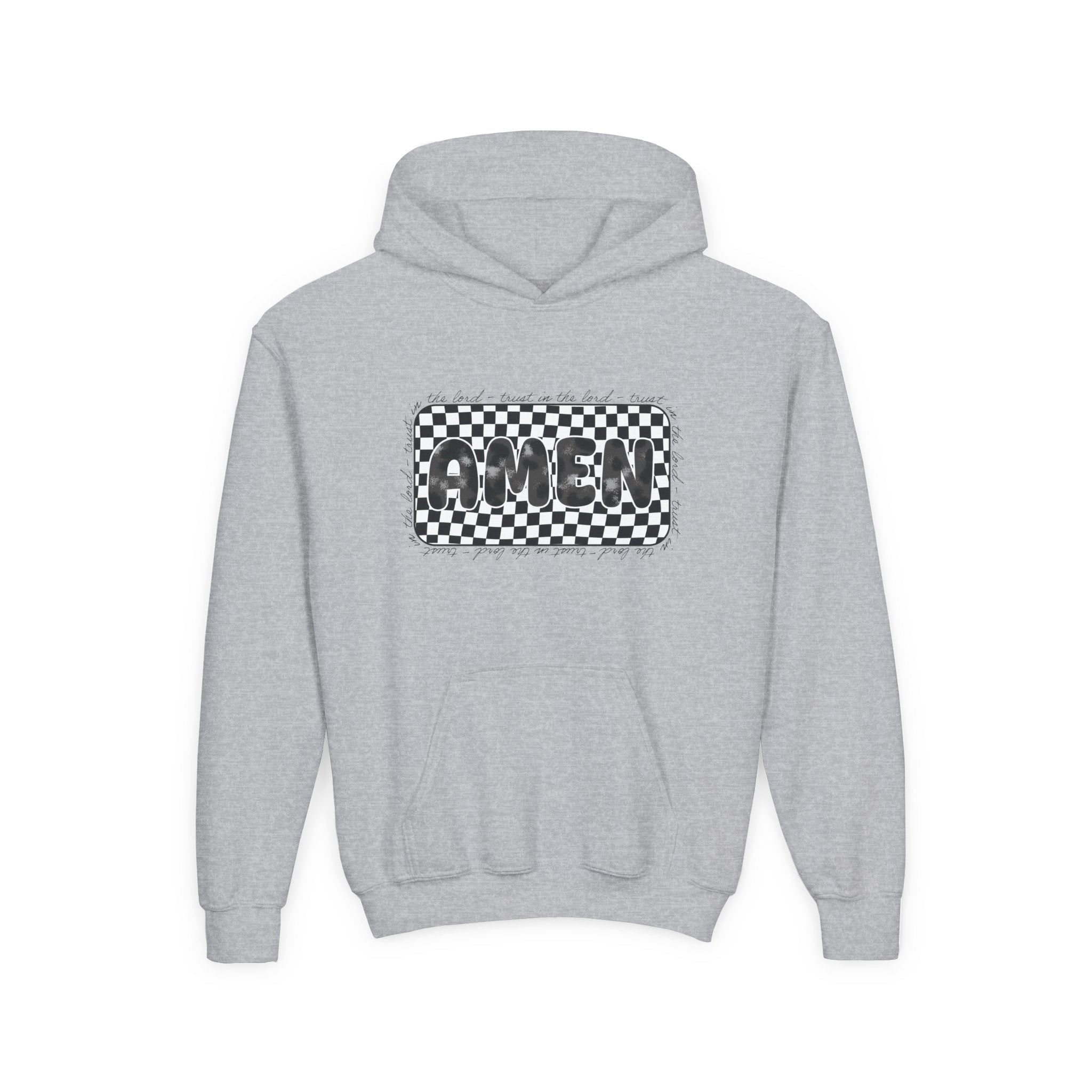 Amen Checker Youth Hoodie