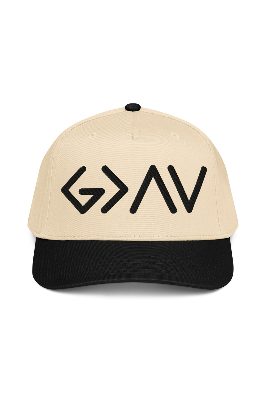 God Is Greater Than the Highs and Lows Embroidered Panel Cap