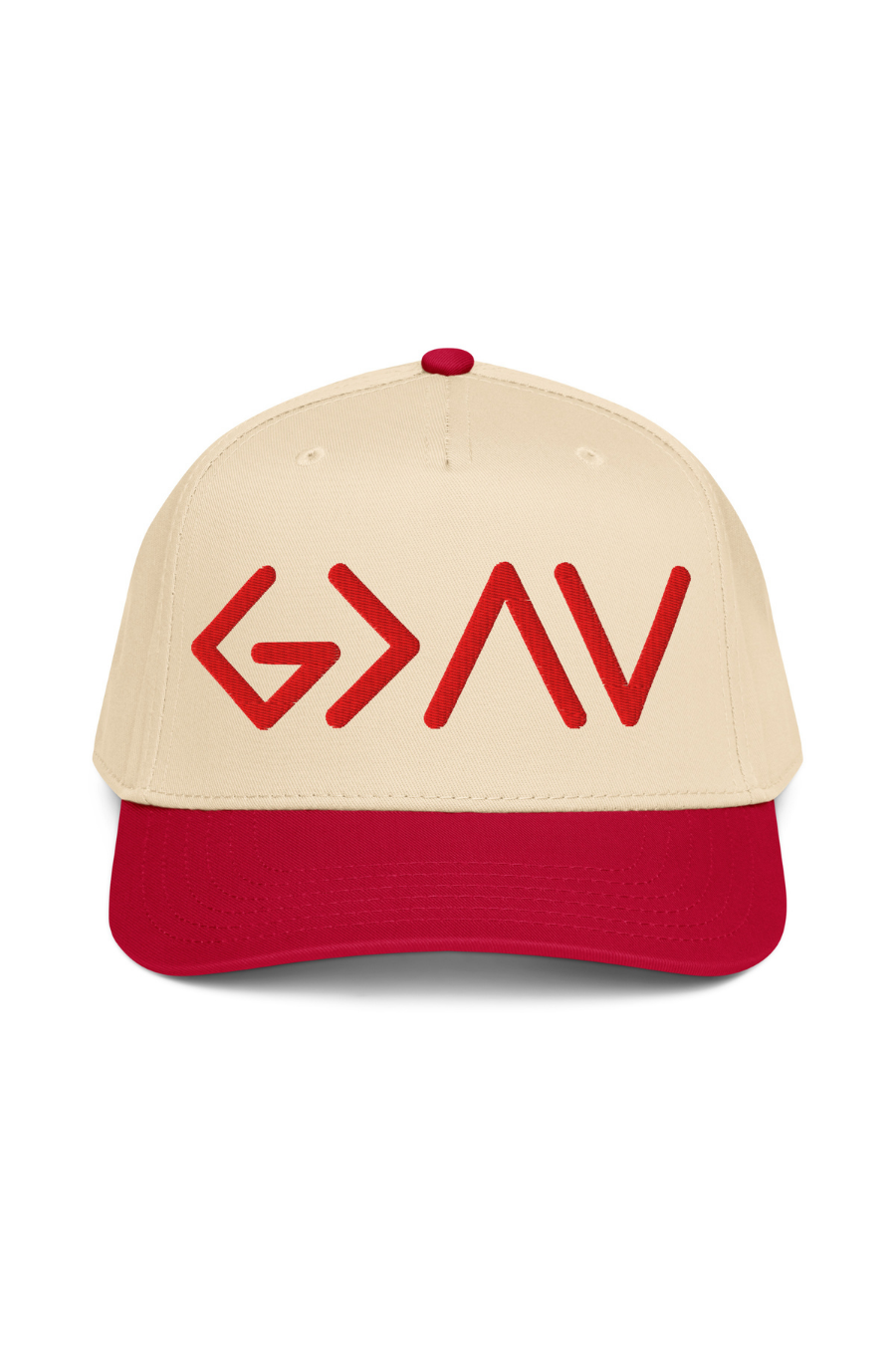 God Is Greater Than the Highs and Lows Embroidered Panel Cap