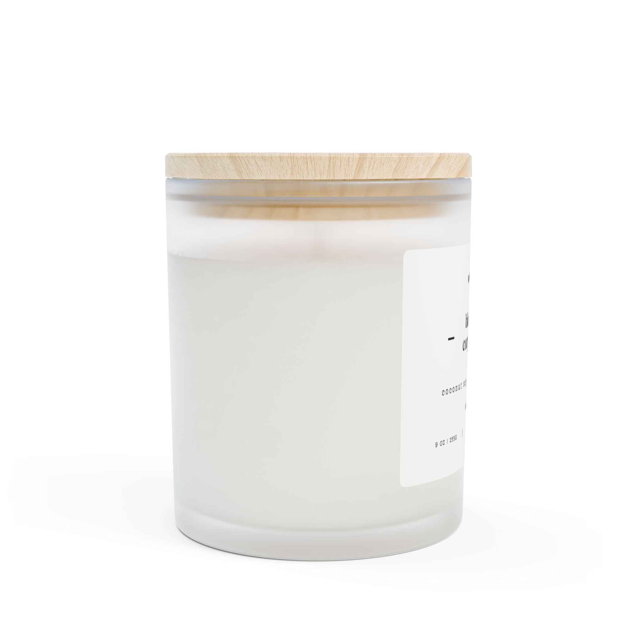 Frosted Glass Candle, 11oz
