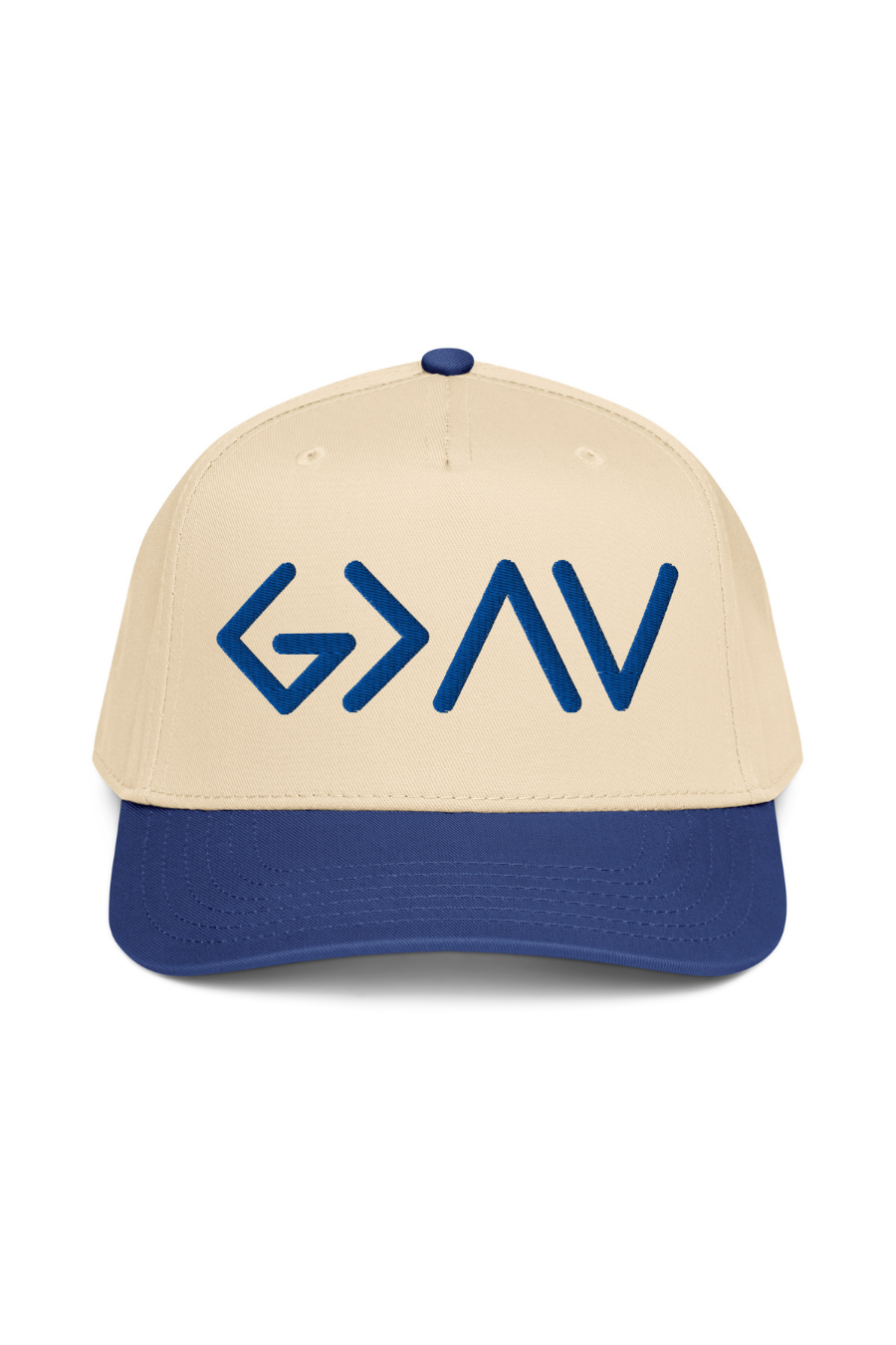 God Is Greater Than the Highs and Lows Embroidered Panel Cap
