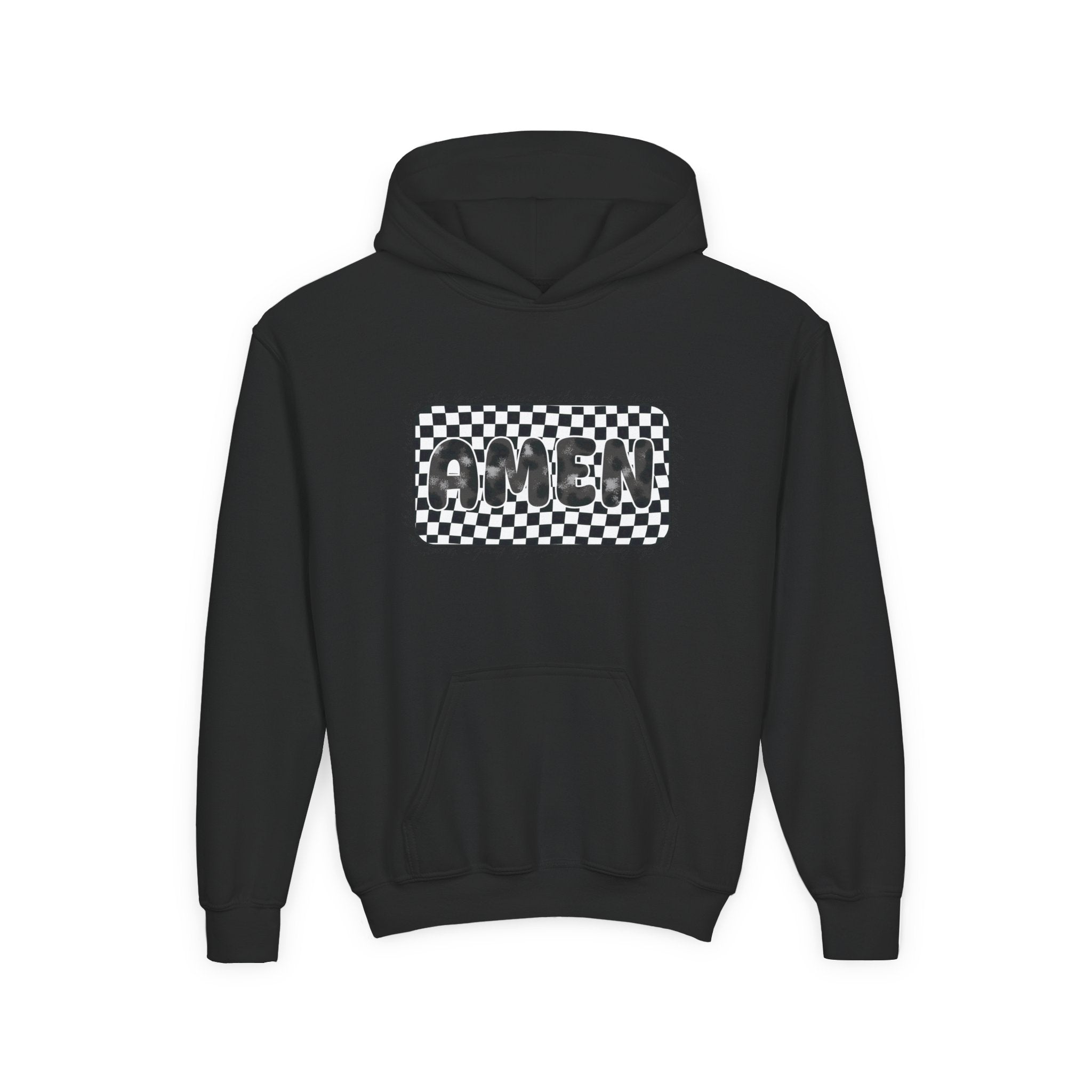 Amen Checker Youth Hoodie
