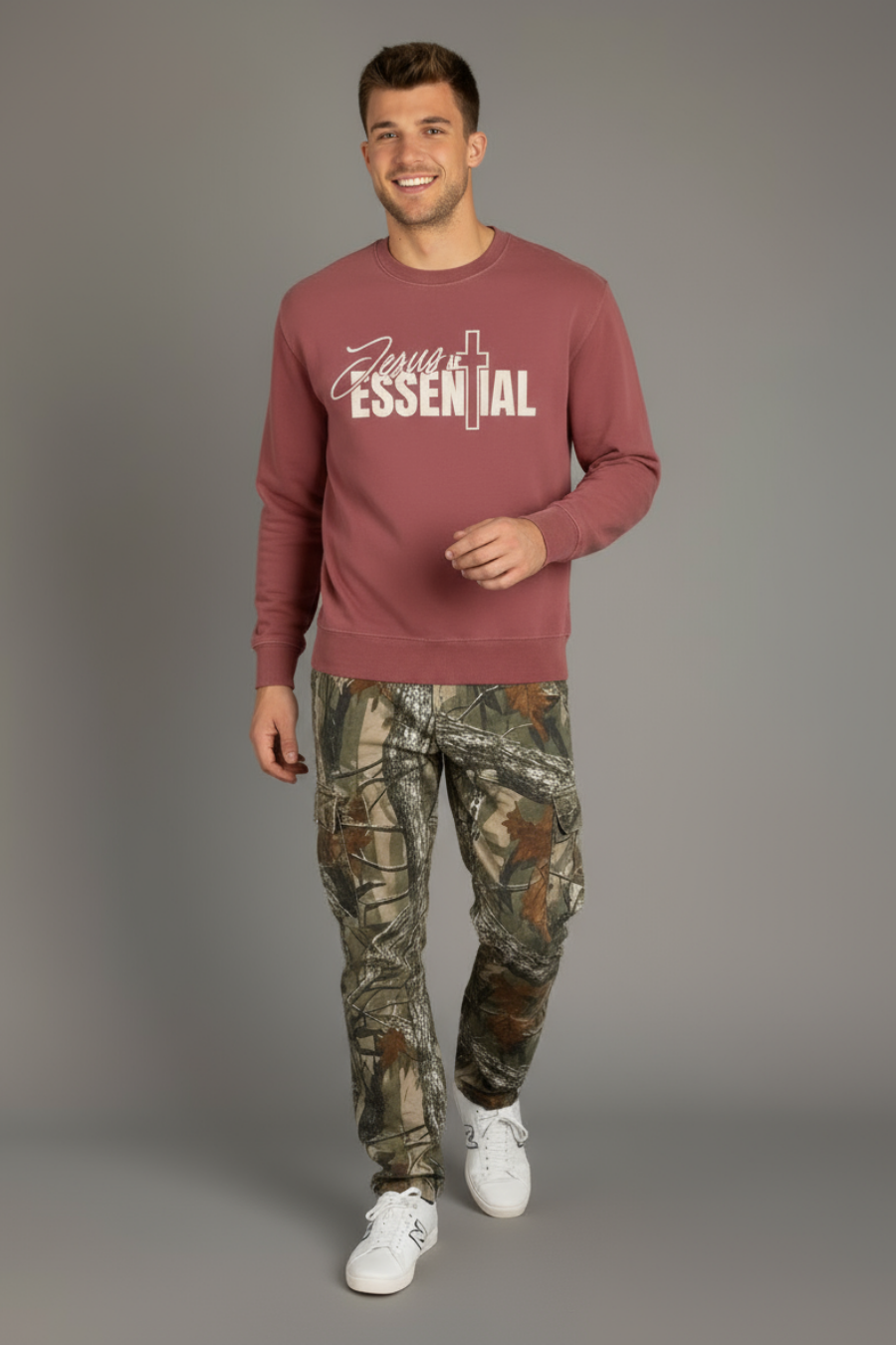 Jesus Is Essential Crewneck Unisex Sweatshirt