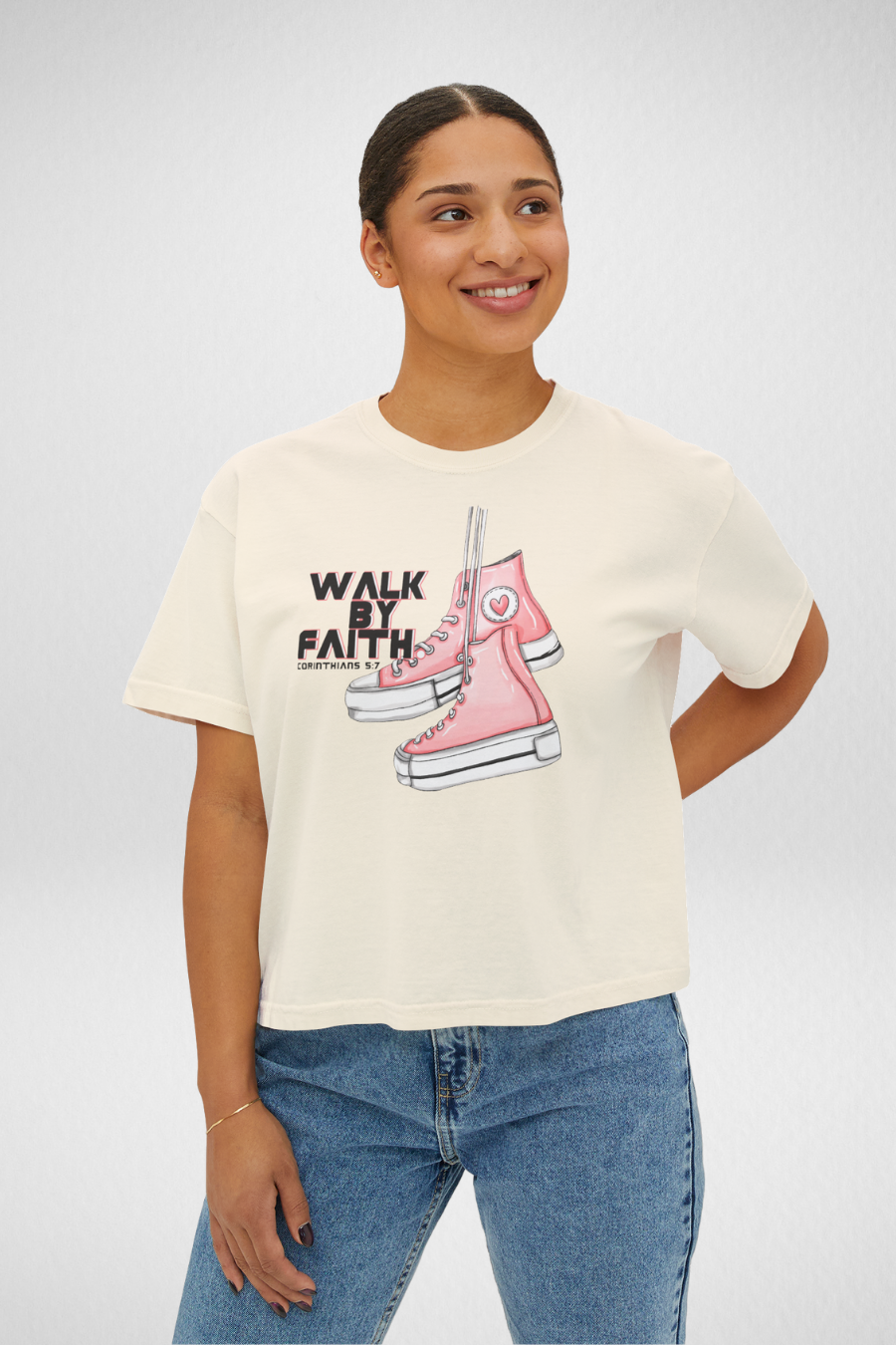 Walk By Faith Women’s Boxy Tee