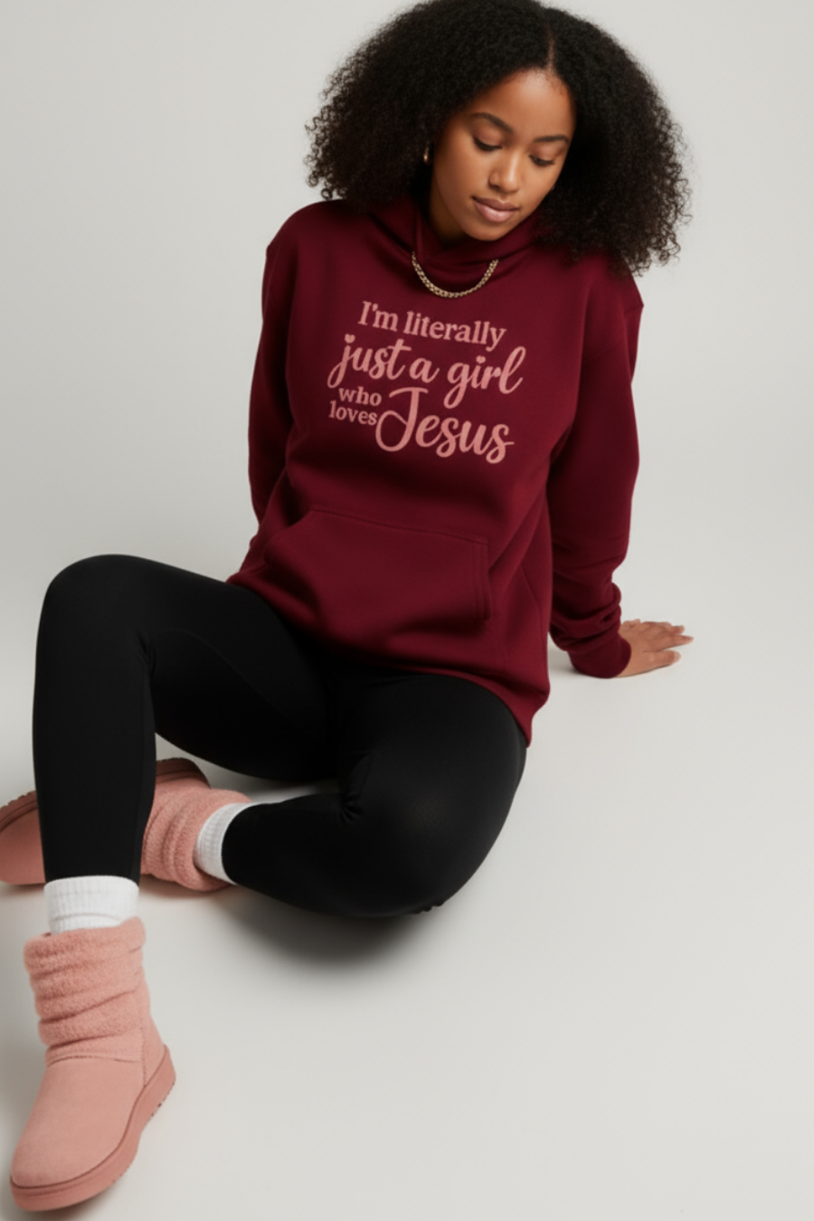 I’m Literally Just a Girl Who Loves Jesus Hoodie
