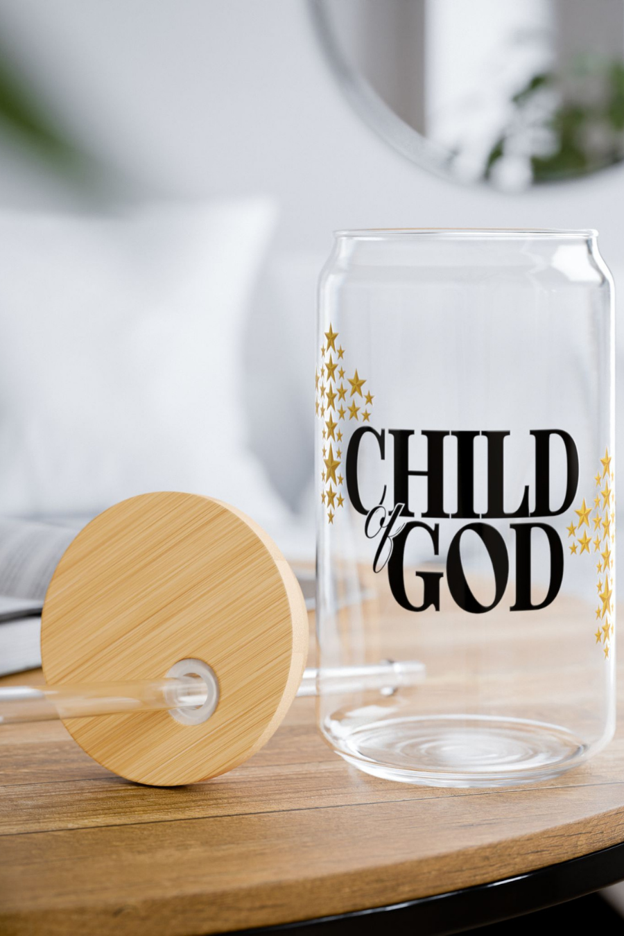 Child of God Glass Can Tumbler