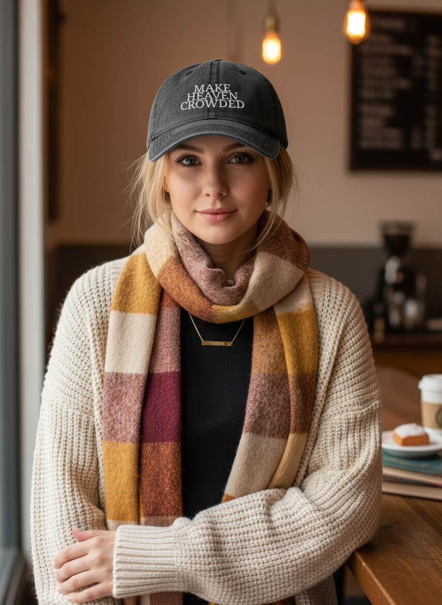 Make Heaven Crowded Vintage Cap