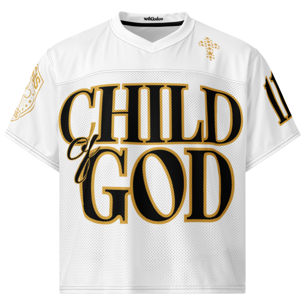 Child of God Boxy Football Jersey