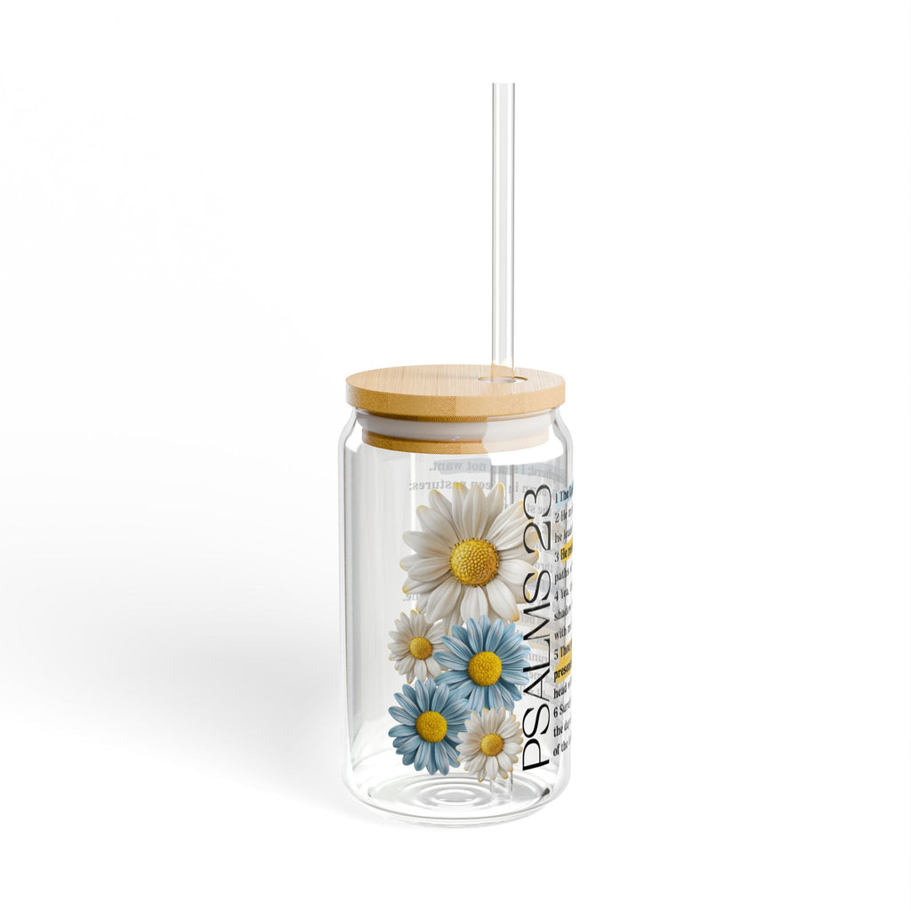 Psalm 23 Glass Can Tumbler