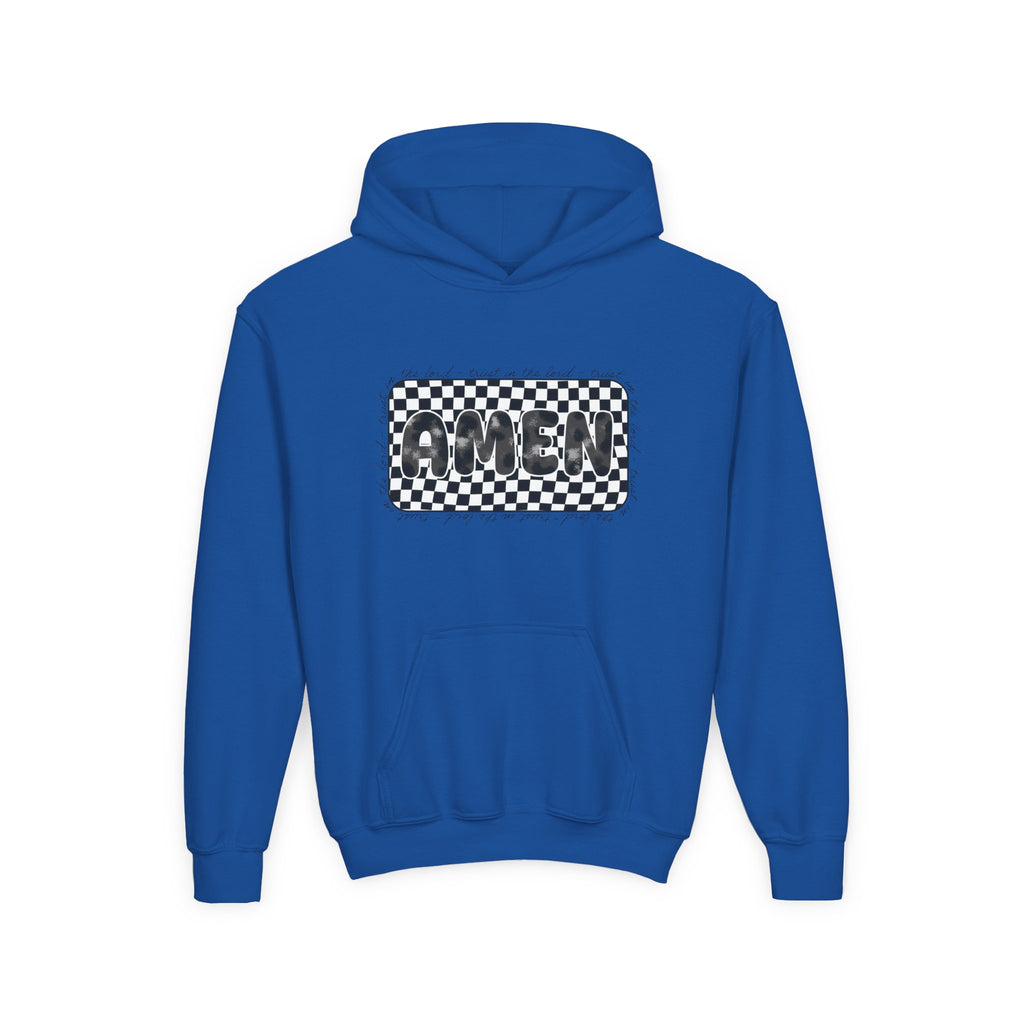 Amen Checker Youth Hoodie