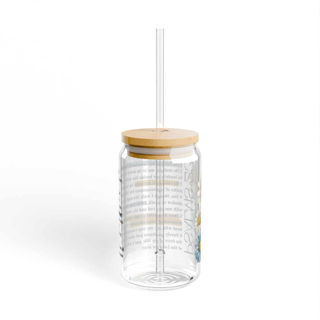 Psalm 23 Glass Can Tumbler