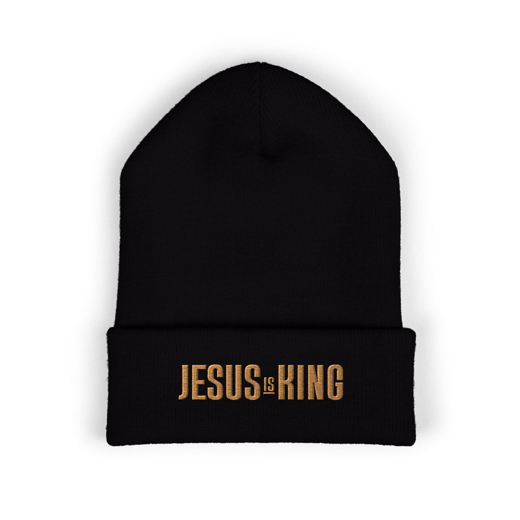 Jesus Is King Embroidered Beanie