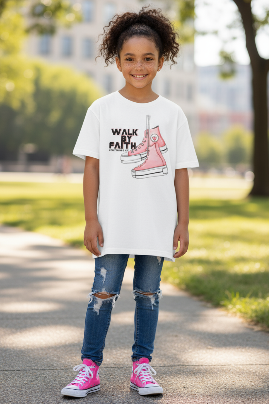 Walk By Faith Kids Tee